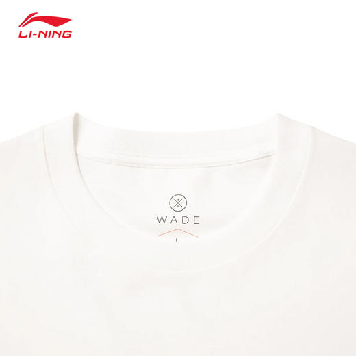 李宁韦德系列男子宽松短袖文化衫AHSV017 商品图3
