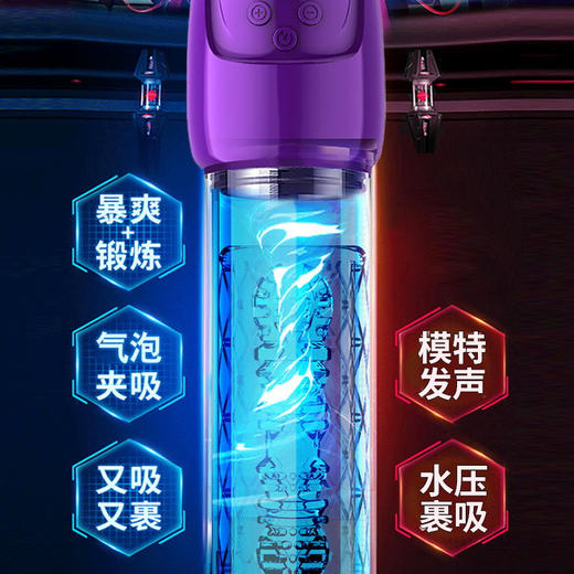 乐意 水疗杯负压自慰锻炼杯飞机杯水浴转吸训练器男性情趣成人用品 商品图4