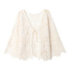 雀说镂空外搭开衫女薄款蕾丝小披肩防晒坎肩搭配吊带裙的宽松小衫AL1729 商品缩略图4