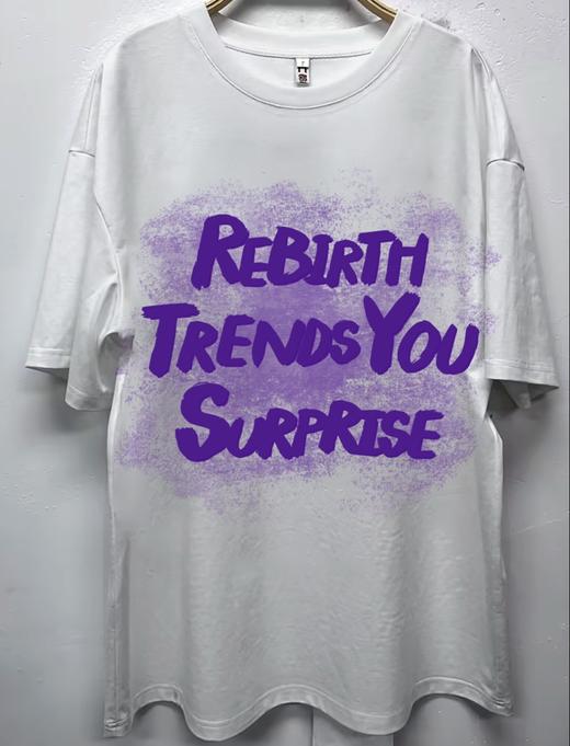 MZ撞色字母大图短袖T恤（黑）夏季952010370321 商品图7