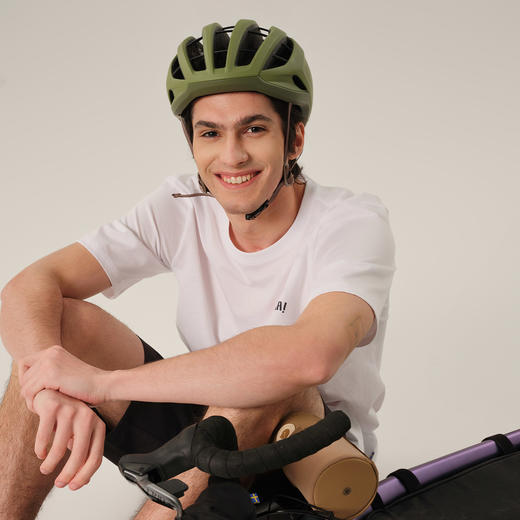 北极狐 男士户外短袖T恤 hoja系列 白色骑行上衣 12600251 商品图3