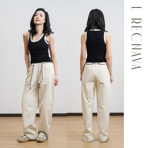 L RECNAVA 莫代尔山羊绒U领宽肩带背心（不带胸垫） 商品图5