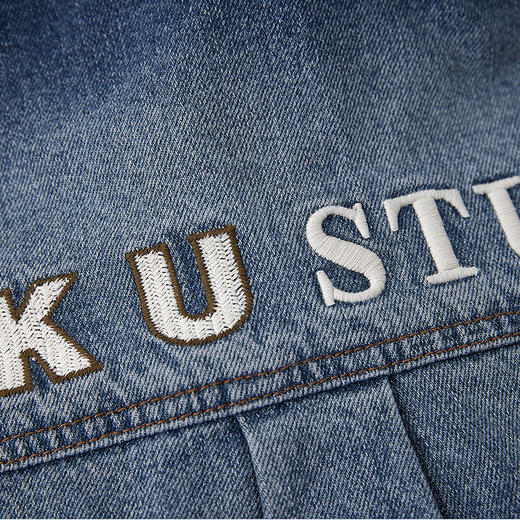 【新品上新】HX 春季水洗牛仔衬衫式茄克衫外套做旧复古S105511068101 商品图9