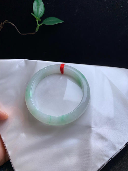 612788，56.5飘绿手镯，整条清新干净，飘清新绿，秀气清爽 商品图4