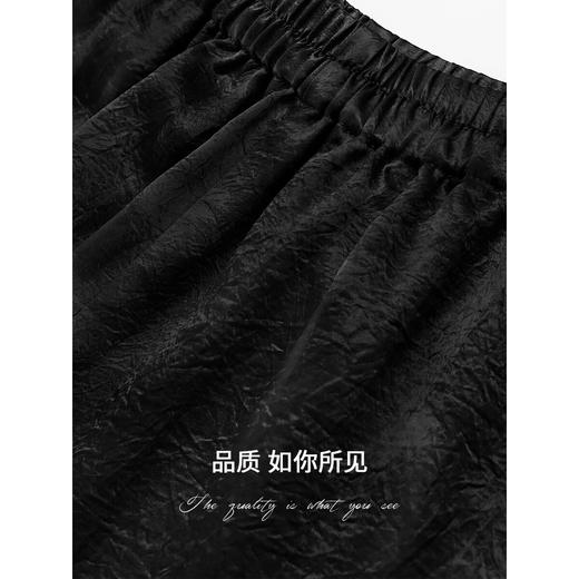 COCOBELLA[100%醋酸]极简风阔腿休闲裤女奢感镰刀裤PA3082-2 商品图4