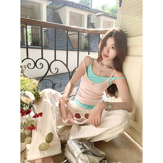 【110元任选2件】最后一波现货！假两件吊带背心 商品图1