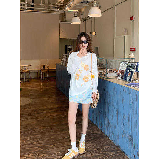 <曾小咸推荐>现货秒杀！卖完不补 ！微信打折价！浅蓝色碎花半裙 日常119.99 立减50 秒杀69.99！ 商品图1