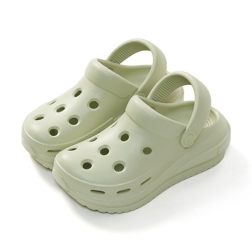 【洞洞鞋 一鞋两穿 可当拖鞋/凉鞋】厚底6厘米，跟脚好穿！女士夏季厚底增高，防滑拖鞋防臭，户外穿沙滩鞋，5天发货 商品图4