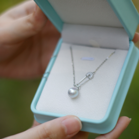 源头直采精挑级！海水珠真多麻系列：戒指&项链   8-9mm 近正圆强光微瑕(下单5天左右发货)