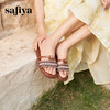 Safiya/索菲娅2025露趾民族风编织复古方头休闲百搭平底凉拖SFD2110366 商品缩略图2
