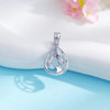 【限时8.8折】【线上铂金馆】PT950 【国际铂金协会】铂金镂空简约轻奢温柔如水水滴花丝吊坠(ACPTDZ00010)预售产品下单后不退款不退货不换货不补差价) 商品缩略图1