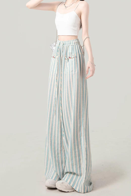 裁缝学苑AS486休闲阔腿裤纸样女装新款高腰宽松直筒阔腿裤子样板 商品图2