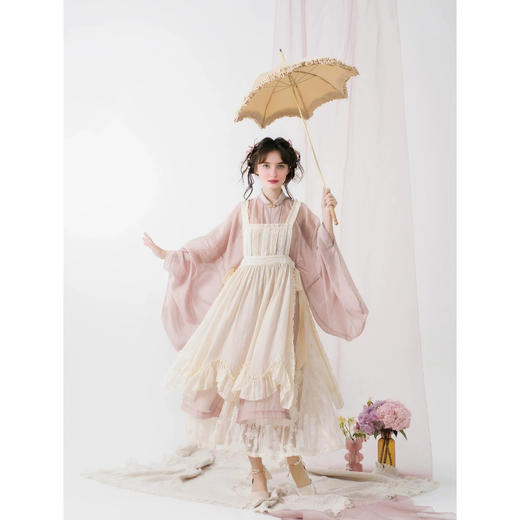 裁缝学苑AS470汉服女夏季改良汉元素开衫背带裙半身裙套装纸样女装样板 商品图1