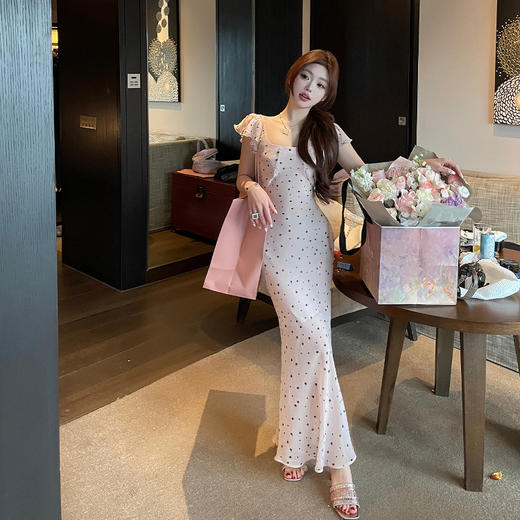 清仓捡漏 张林超LIN BOUTIQUE「在逃公主裙」高腰显瘦法式小众油画感仙女裙 商品图1