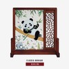 【彼达思】雅琅晶 国宝熊猫插屏  双面雕刻可定制商务送礼办公家用摆件 商品缩略图2