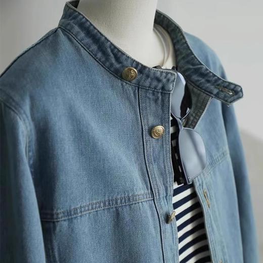 裁缝学苑AQ454港风复古牛仔外套纸样女装宽松显瘦短款夹克上衣样板 商品图4