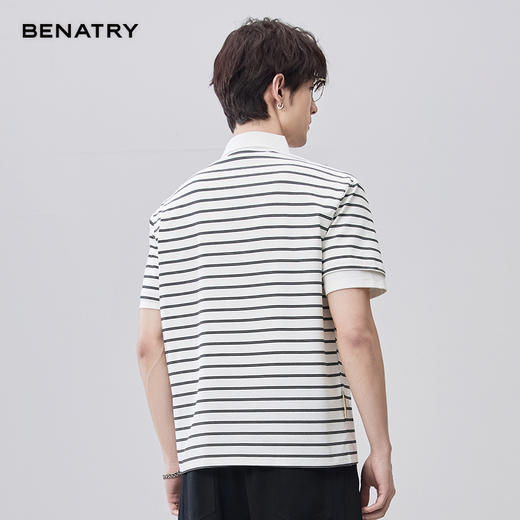 贝纳川夏季条纹短袖POLO ECF214003 商品图7