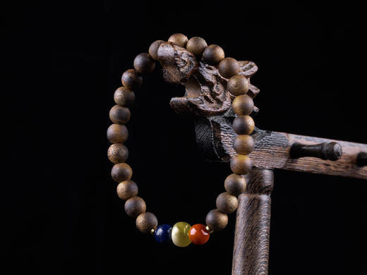 XY0312沉香+南红蜜蜡青金石手串 商品图8