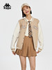 Kappa卡帕棒球服女运动复古针织卫衣休闲拼色开衫外套K0D82WK70 商品缩略图1