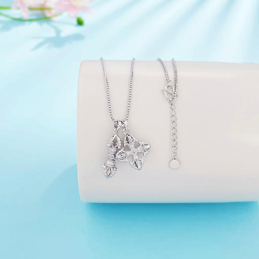 【限时8.8折】【线上铂金馆】PT950 #叠戴 铂金空心调节藏式金刚杵套链(PTTL00045)预售产品下单后不退款不退货不换货不补差价) 商品图0