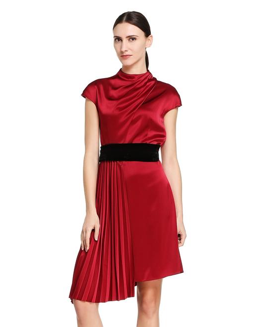 A1144679E02 Marisfrolg/玛丝菲尔 时尚收腰不规则礼服连衣裙 商品图0