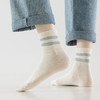 【女士双线运动袜】女双线运动中筒袜纯色双杠女生袜子运动休闲透气袜 商品缩略图2