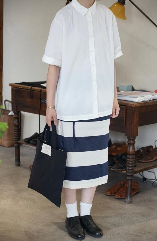 Casey Casey条纹直筒半身裙 商品图2