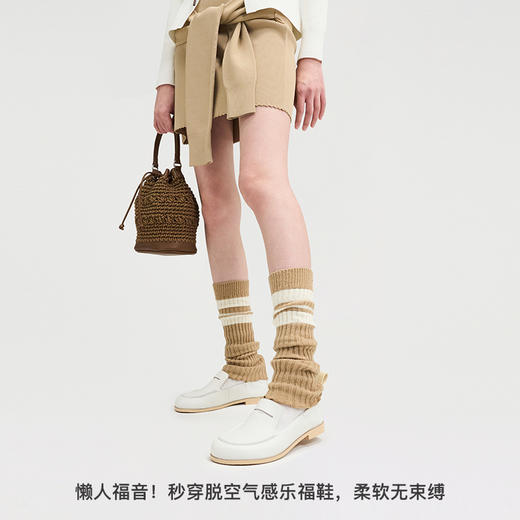 lost in echo2025春夏新款真皮羊皮轻便舒适薄底平底乐福小皮鞋女 商品图3