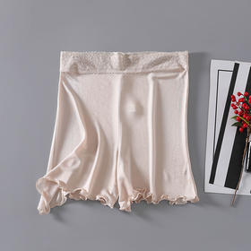 丁摩高档桑蚕丝真丝打底裤 真丝安全裤睡裤 衬裤裙裤防走光三分打底裤AL019