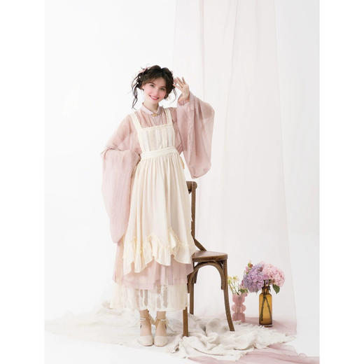 裁缝学苑AS470汉服女夏季改良汉元素开衫背带裙半身裙套装纸样女装样板 商品图4