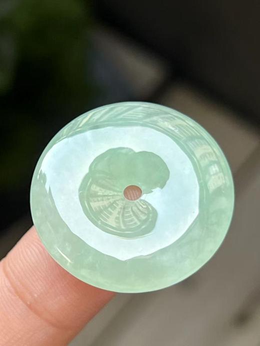 【云意轩】编号：9475  冰种甜绿平安扣天然翡翠 附证书 商品图1