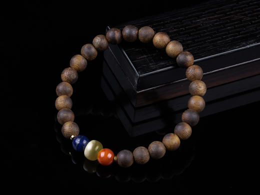 XY0312沉香+南红蜜蜡青金石手串 商品图2