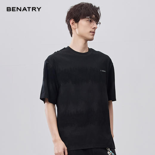 贝纳川夏季双面提花皮标短袖T恤 ECF214014 商品图5