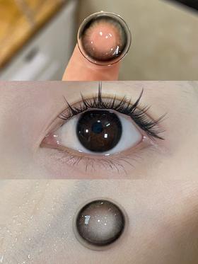 honeyegg半年抛美瞳 黑茶茶 14.2mm