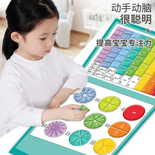 【磁性分数拼图教具】磁性分数盘演示器小学三年级数学加减法运算学习数字启蒙分数教具 商品图7
