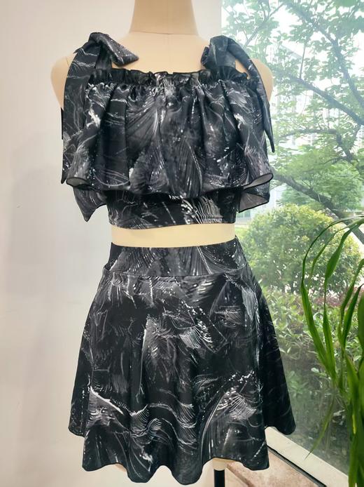 T074可爱蝴蝶结分体泳衣、裙套装泳衣时尚 商品图3