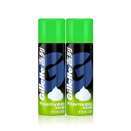 【MDL】吉列剃须泡清新柠檬香型210gX2 商品图0