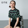 EITIE爱特爱夏季新款气质收腰显瘦通勤时尚印花T恤上衣7813514 商品缩略图0