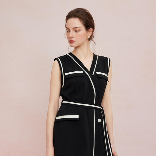 QF400斯尔丽25新款时尚气质显瘦百搭马甲配阔腿裤两件套女套装 商品图9