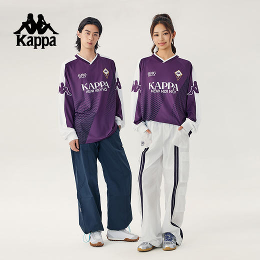 Kappa卡帕背靠背夏季情侣2025新款运动长袖t恤满印套头衫透气卫衣KPCJBTC95 商品图4