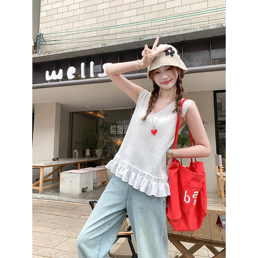 【129元任选2件】现货！针织无袖吊带背心 商品图1