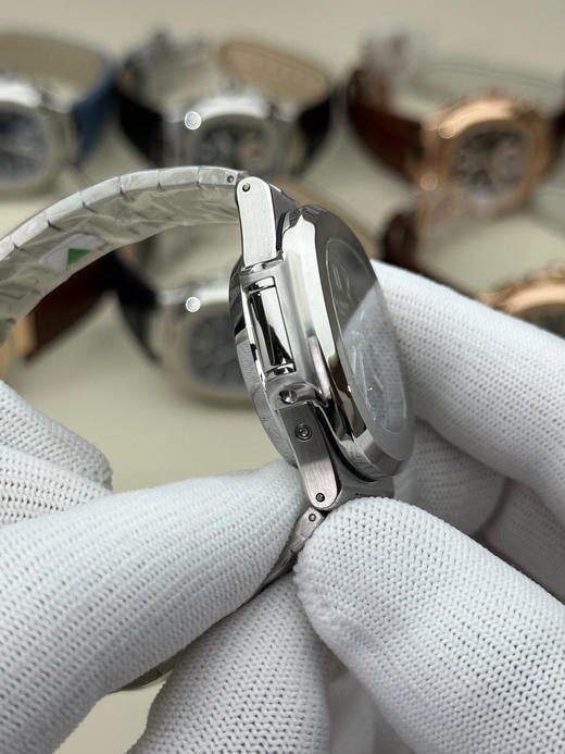 3K厂V3升级版薄薄薄！真功能，真小秒！百达翡丽鹦鹉螺5980多功能计时腕表【表壳】腕表尺寸40.5毫米，厚度为全网最薄仅13.5毫米，同正品一致的枕型表壳采用正面拉丝❕❕❕ 商品图4