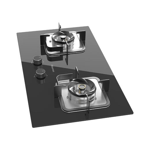 海信（Hisense）燃气灶_双灶家用_天然气灶双灶具_5.0kW_家用猛火灶_点火即燃_双灶台嵌两用全进风JZT-B308 商品图1