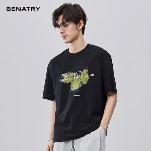 贝纳川夏季圆领立体绣花短袖T恤ECF214010 商品图6