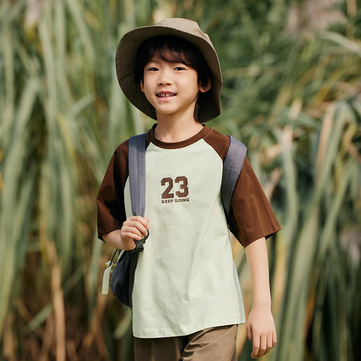 【T恤】 童装撞色短袖T恤 1P2391201 商品图2