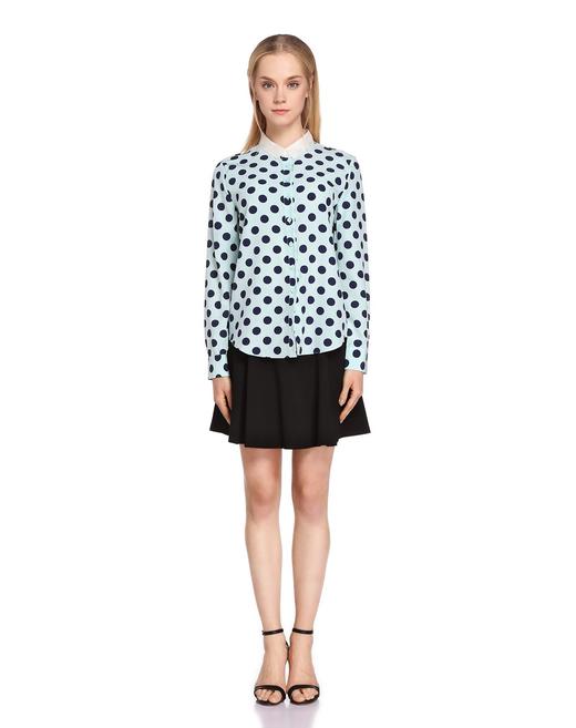 AAHF1012902  玛丝菲尔Marisfrolg 玛丝菲尔/Marisfrolg 波点印花休闲长袖衬衫 商品图3