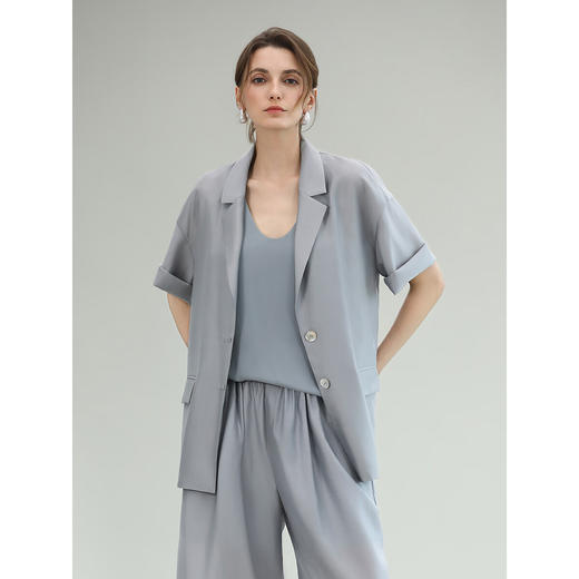 COCOBELLA[莱赛尔]松弛感通勤短外套女呼吸感气质西装SC0073 商品图1