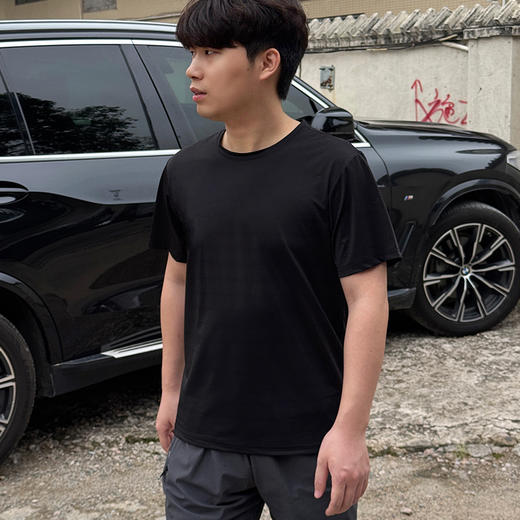 夏日运动健身必备【真维斯冰丝情侣款速干套装】手感柔滑 上身自带凉感 透气性好 纯色色系 商品图7