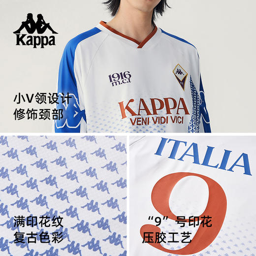 Kappa卡帕背靠背夏季情侣2025新款运动长袖t恤满印套头衫透气卫衣KPCJBTC95 商品图1