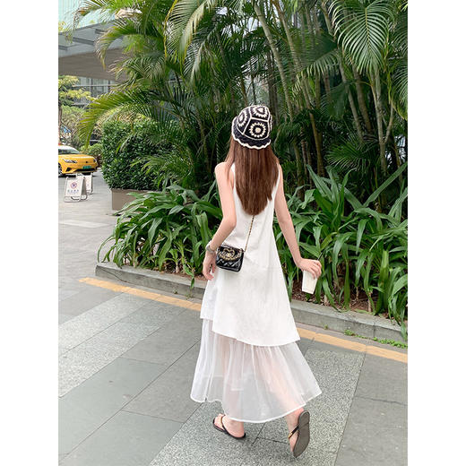 <曾小咸推荐>下摆拼接背心连衣裙宽松 商品图4